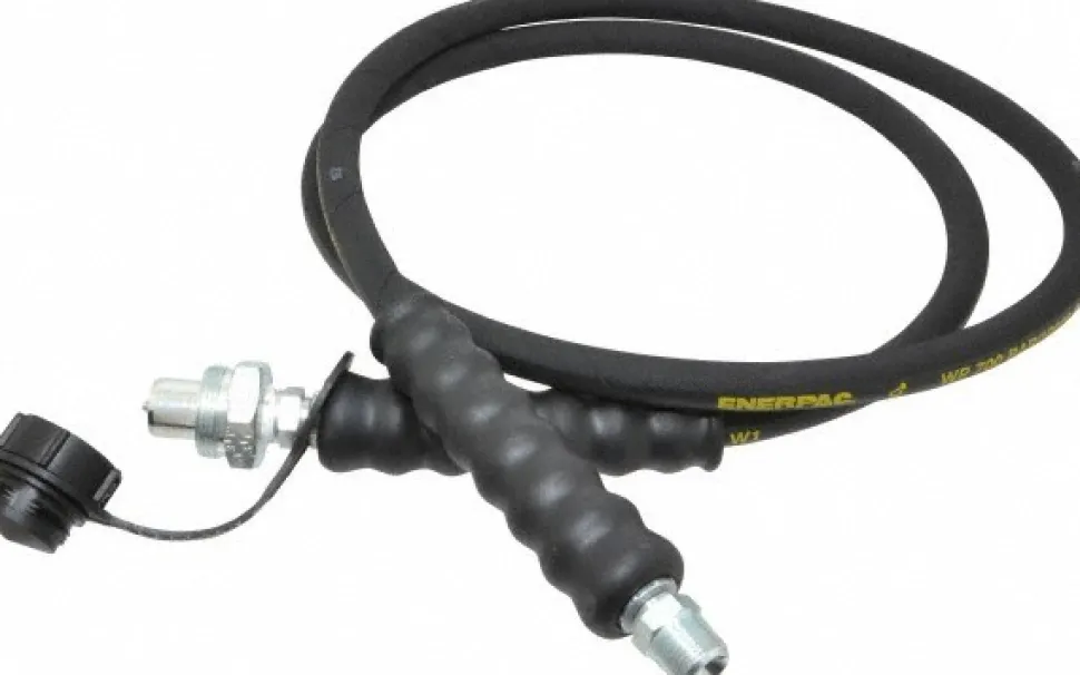 Hydraulic Pump Hose: 1/4" ID, 6' OAL, Rubber, 10,000 Max psi