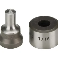 Hydraulic Punch Press Dies & Punches: Type: Round Punch; Diameter (mm): 11.10; Diameter (Decimal Inch): 0.4400; Diameter (Inch): 3/8