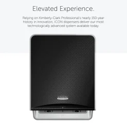 ICON Automatic Hard Roll Towel Dispenser, with Black Mosaic Design Faceplate, 16.53