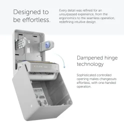 ICON Automatic Hard Roll Towel Dispenser, with Black Mosaic Design Faceplate, 16.53
