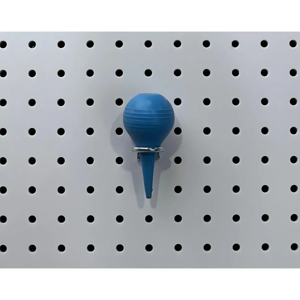 3/4" ID, 3/16" Dia, 1-5/16" Long Single Ring Tool Holder Pegboard Hook