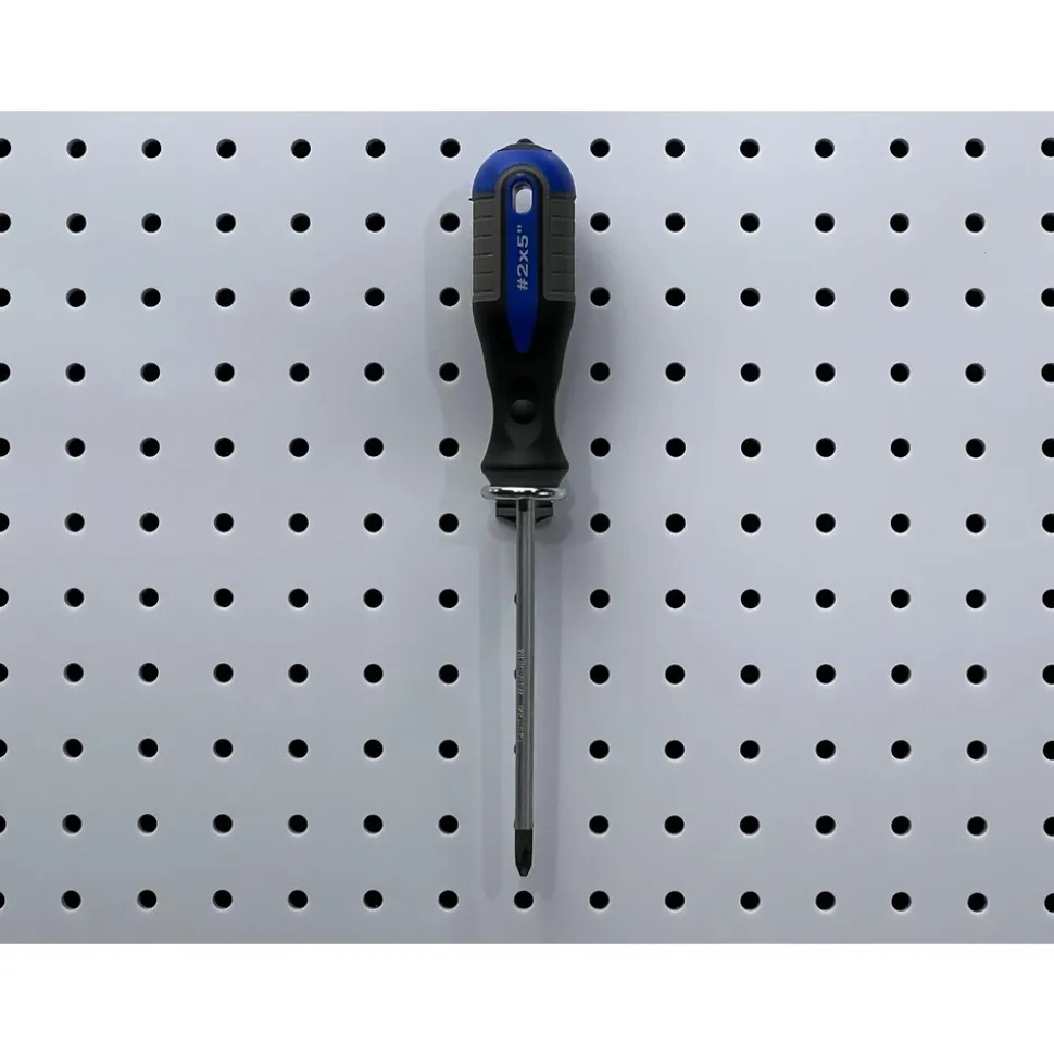 3/4" ID, 3/16" Dia, 1-5/16" Long Single Ring Tool Holder Pegboard Hook