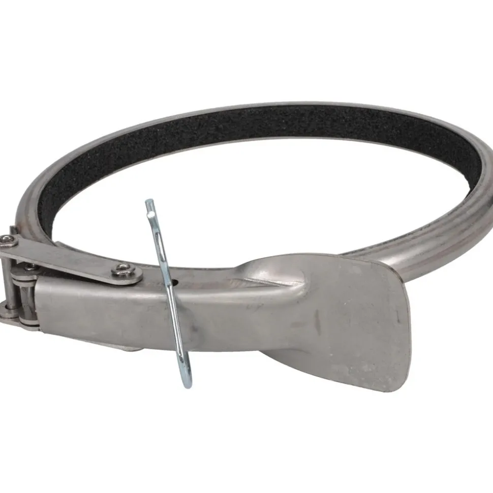 6" ID Galvanized Duct Clamp with PVC Seal