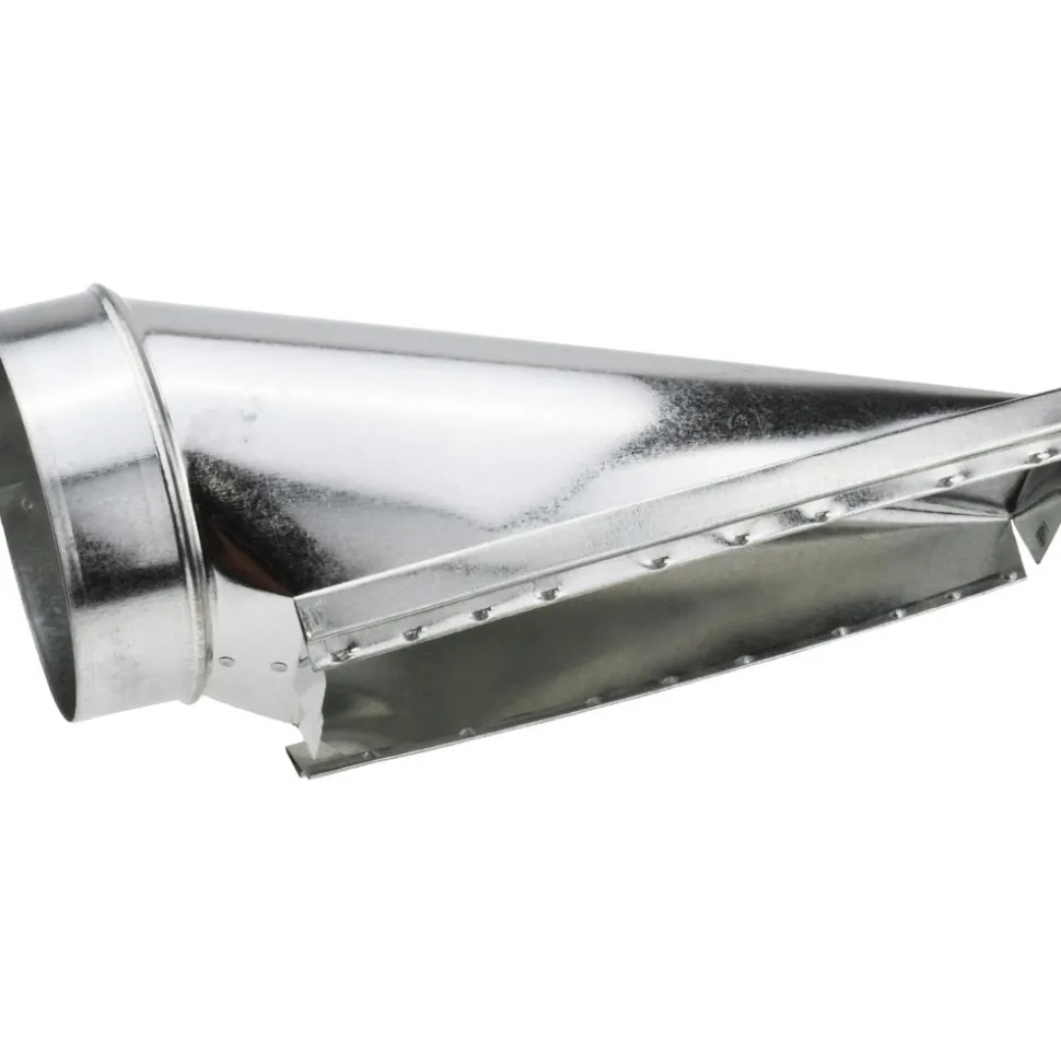 6" ID, Galvanized Duct End Stack Boots