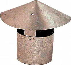 5" ID, Galvanized Duct Rain Caps