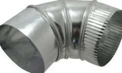 5" ID, Galvanized Duct Round Adjustable Elbows