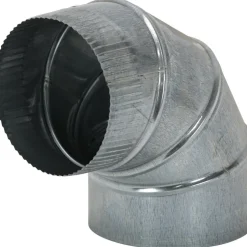 6" ID, Galvanized Duct Round Adjustable Elbows