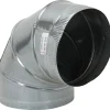 10" ID, Galvanized Duct Round Adjustable Elbows