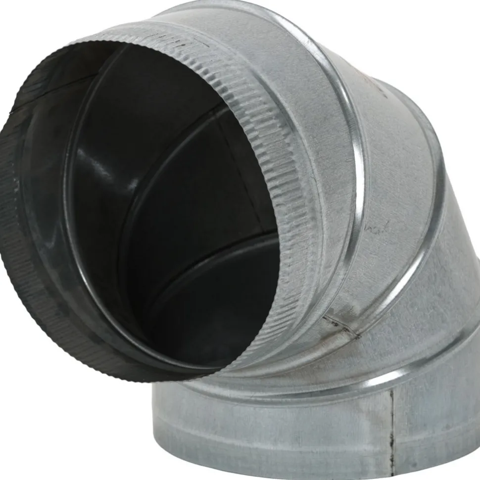 10" ID, Galvanized Duct Round Adjustable Elbows