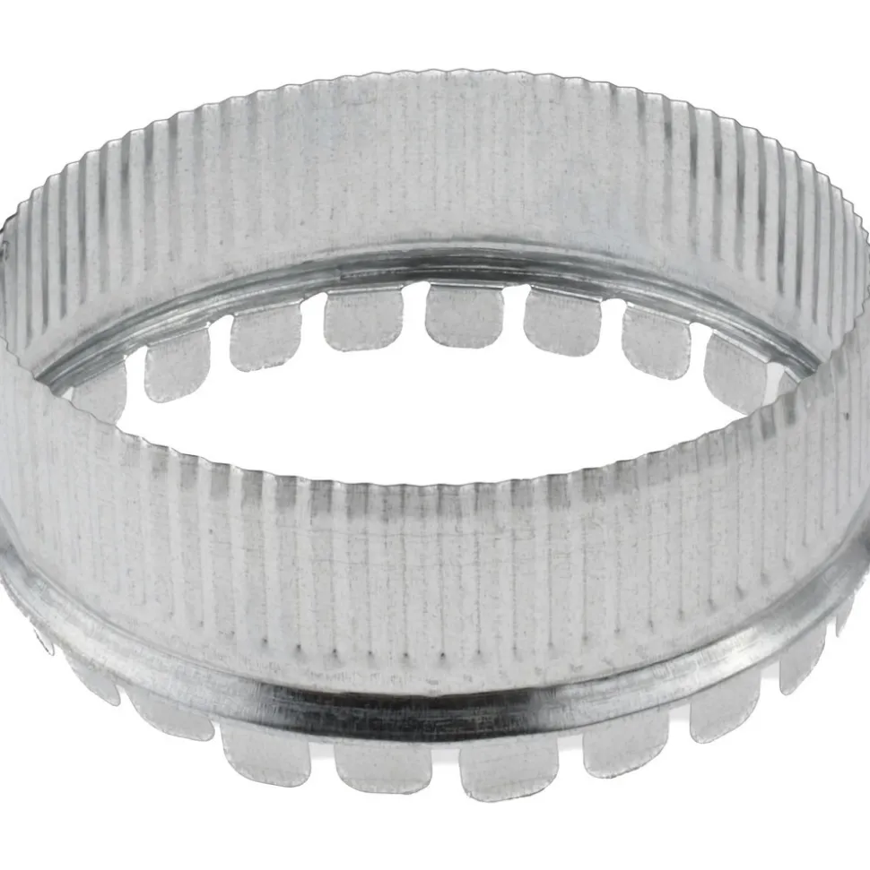 7" ID, Galvanized Duct Round Starting Collar