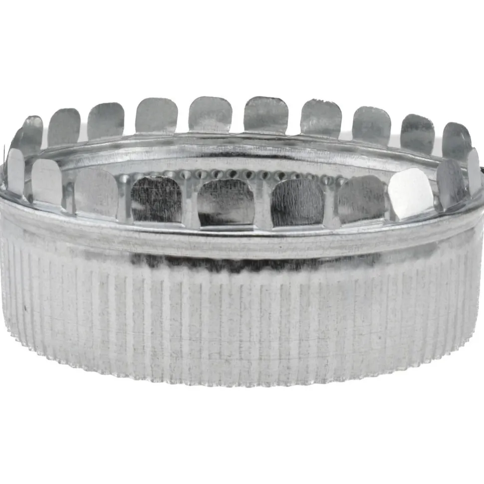 7" ID, Galvanized Duct Round Starting Collar