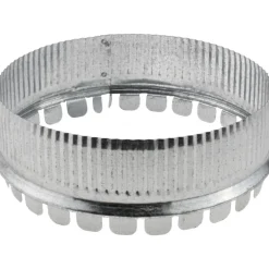 8" ID, Galvanized Duct Round Starting Collar