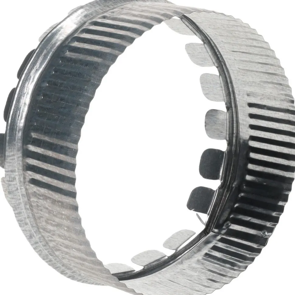 6" ID, Galvanized Duct Round Starting Collar