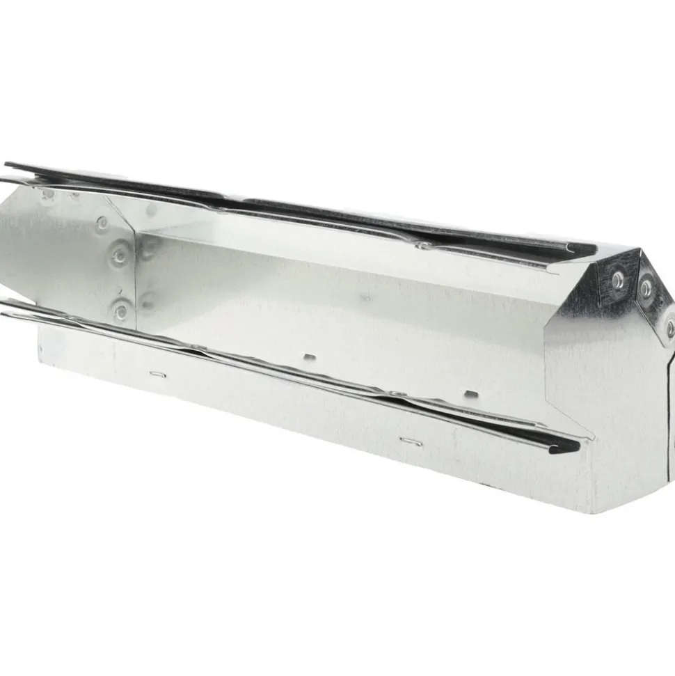2-1/4" ID, Galvanized Duct Shortway 90° Stack Elbow