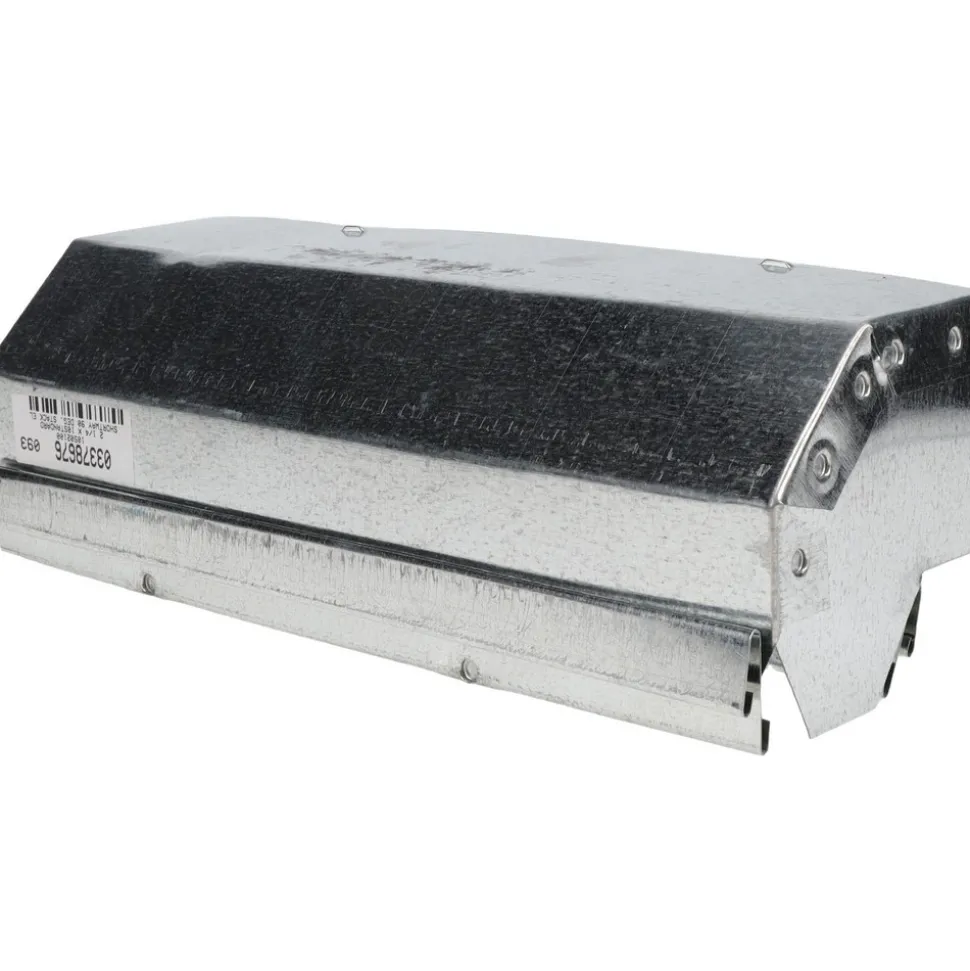 2-1/4" ID, Galvanized Duct Shortway 90° Stack Elbow