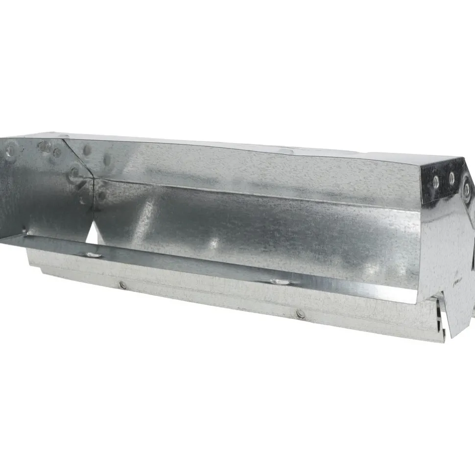 2-1/4" ID, Galvanized Duct Shortway 90° Stack Elbow