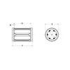 1/2" ID, 85 Lb Dynamic Load Capacity, Closed Linear Bearing