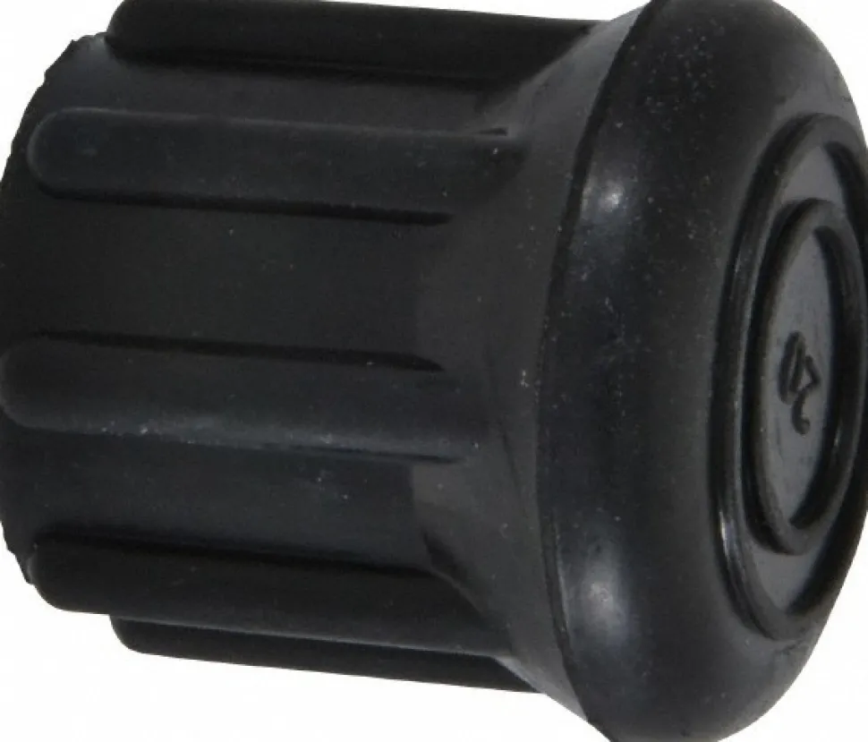 1" ID, Press Fit Rubber Crutch Tip