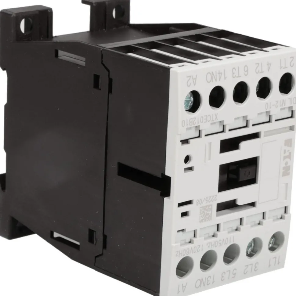 IEC Contactor: 3 Poles, 12 A Load Amps-Inductive, 22 A Load Amps-Resistive, NO