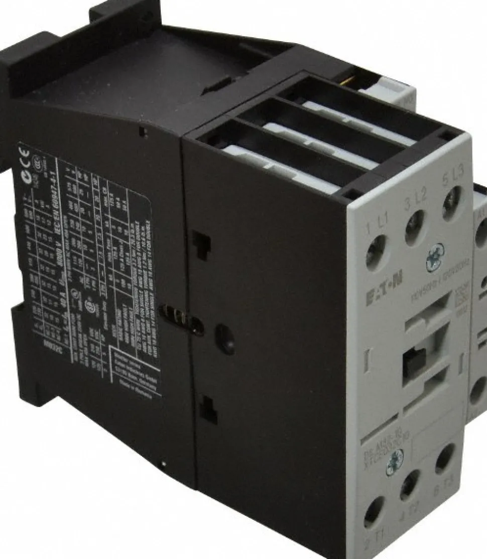 IEC Contactor: 3 Poles, 32 A Load Amps-Inductive, 45 A Load Amps-Resistive, NO