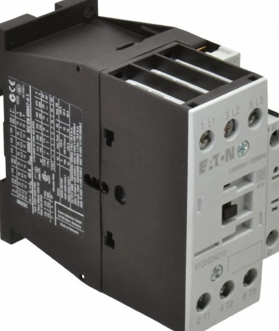 IEC Contactor: 3 Poles, 25 A Load Amps-Inductive, 45 A Load Amps-Resistive, NO