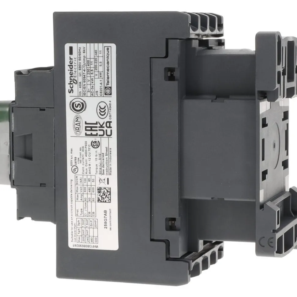 IEC Contactor: 4 Poles, NC & NO