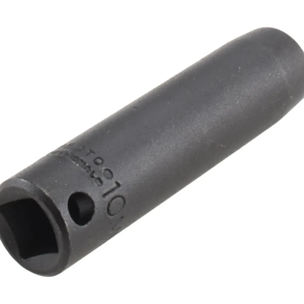 Impact Socket: 3/8" Drive, 10 mm Socket, Hex Drive