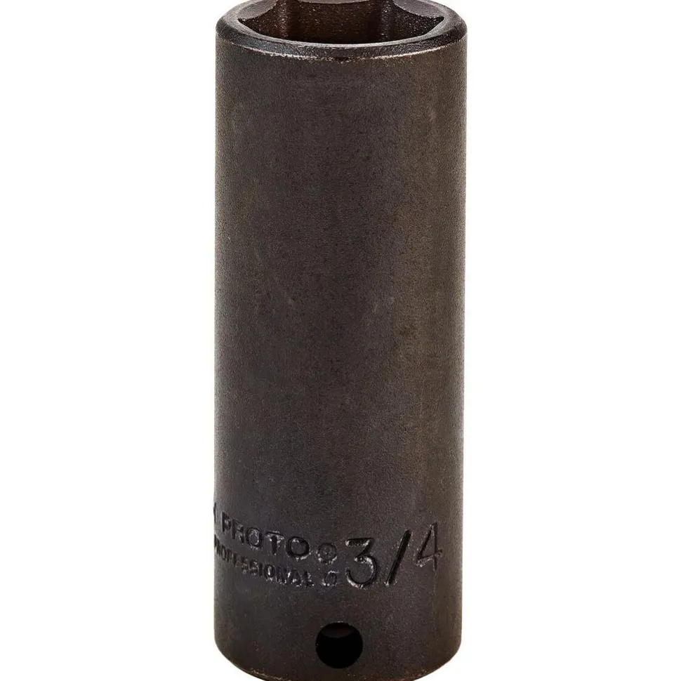 Impact Socket: 3/8" Drive, 3/4" Socket, Hex Drive
