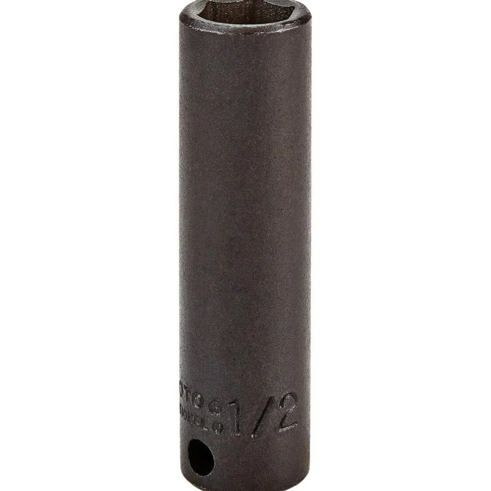 Impact Socket: 3/8" Drive, 1/2" Socket, Hex Drive