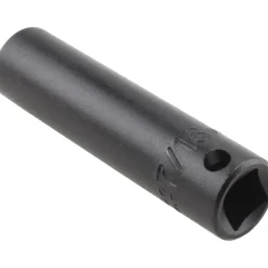 Impact Socket: 3/8" Drive, 7/16" Socket, Hex Drive