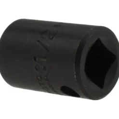 Impact Socket: 3/8" Drive, 1/2" Socket, Hex Drive
