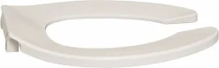 17.88 Inch Long, 1 Inch Inside Width, Polypropylene, Elongated, Open Front without Cover, Toilet Seat