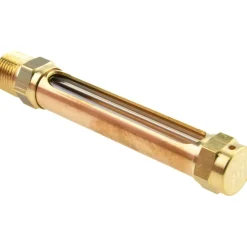 2-3/4 Inch Long Sight, 3/8 Inch Thread Size, Buna-N Seal Straight to Male Thread, Vented Oil-Level Indicators and Gauge