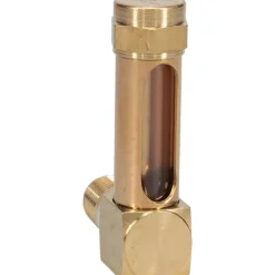 1-3/8 Inch Long Sight, 1/4 Inch Thread Size, Buna-N Seal Short Elbow, Vented Oil-Level Indicators and Gauge