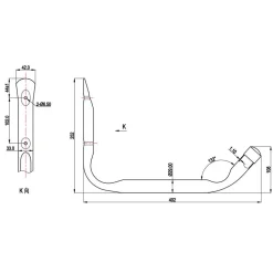 15-13/16 Inch Long, Wall Hanger