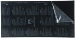 24 Inch Long x 12 Inch High, Plastic Engraving Stock