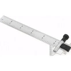 6 Inch Long x 3/4 Wide Blade, 118° Bevel Angle, Steel Ruler Drill Point Gage
