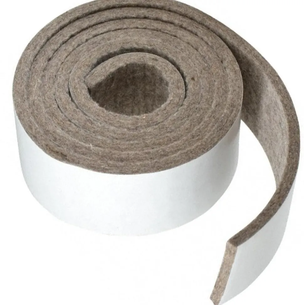 1/4 Inch Thick x 2 Inch Wide x 5 Ft. Long, Felt Stripping