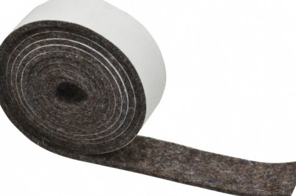 1/8 Inch Thick x 1 Inch Wide x 5 Ft. Long, Felt Stripping