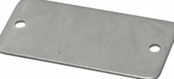 2 Inch Wide, Style 2, Aluminum Blank Metal Plate