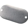 2-1/8 Inch Wide, Style 1, Aluminum Blank Metal Plate