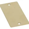 2 Inch Wide, Style 2, Brass Blank Metal Plate