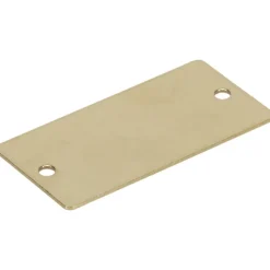 2 Inch Wide, Style 2, Brass Blank Metal Plate