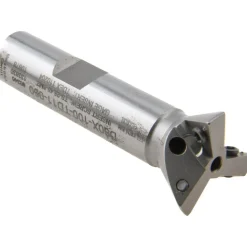 60° Included Angle, 1" Max Cutting Dia, 1/2" Shank Dia, TDEX 110204-EN Insert Style, Indexable Dovetail Cutter