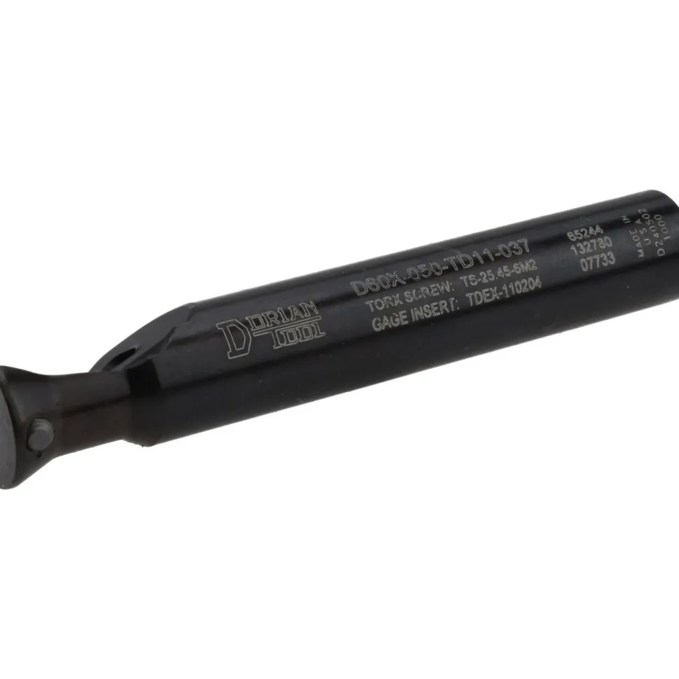 60° Included Angle, 1/2" Max Cutting Dia, 3/8" Shank Dia, TDEX 110204-EN Insert Style, Indexable Dovetail Cutter