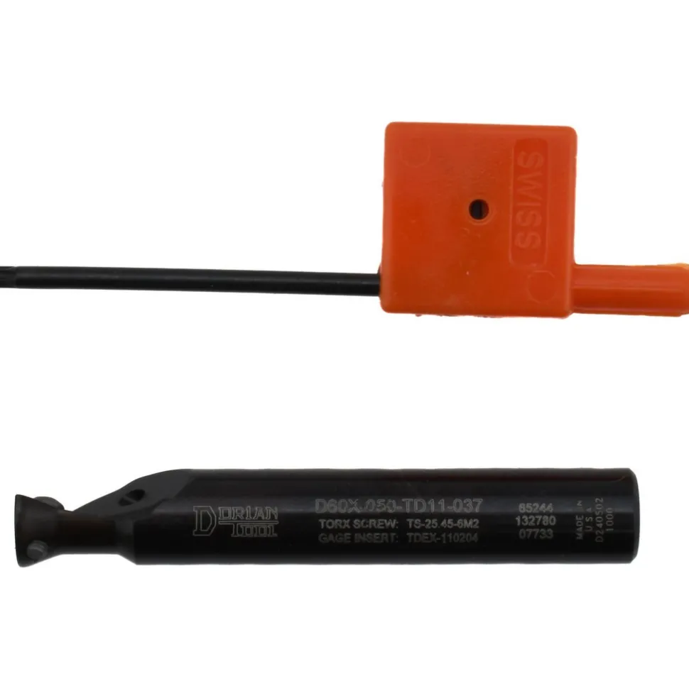60° Included Angle, 1/2" Max Cutting Dia, 3/8" Shank Dia, TDEX 110204-EN Insert Style, Indexable Dovetail Cutter