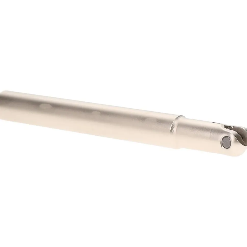 Indexable Ball Nose End Mill: 1/2" Cut Dia, Solid Carbide, 4.7" OAL