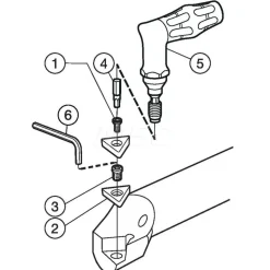 Indexable Boring Bar: A08M-SCLCR2, 15.20 mm Min Bore, Right Hand, 12.70 mm Shank Dia, 0.000 deg Lead Angle, Steel