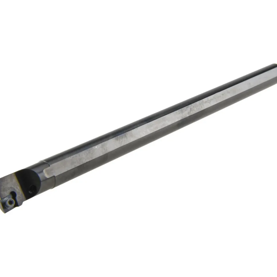 Indexable Boring Bar: A08SCLPR2 1/2", 0.6000" Min Bore, Right Hand, -5.000 deg Lead Angle, Steel