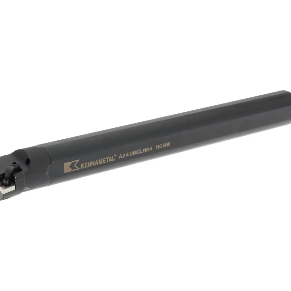 Indexable Boring Bar: A24UMCLNR4, 44.70 mm Min Bore, Right Hand, 38.10 mm Shank Dia, -5.000 deg Lead Angle, Steel